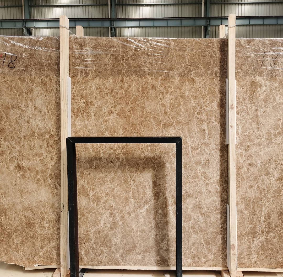Emperador light marble slab