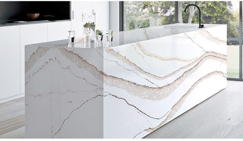 Calacatta gold quartz slabs