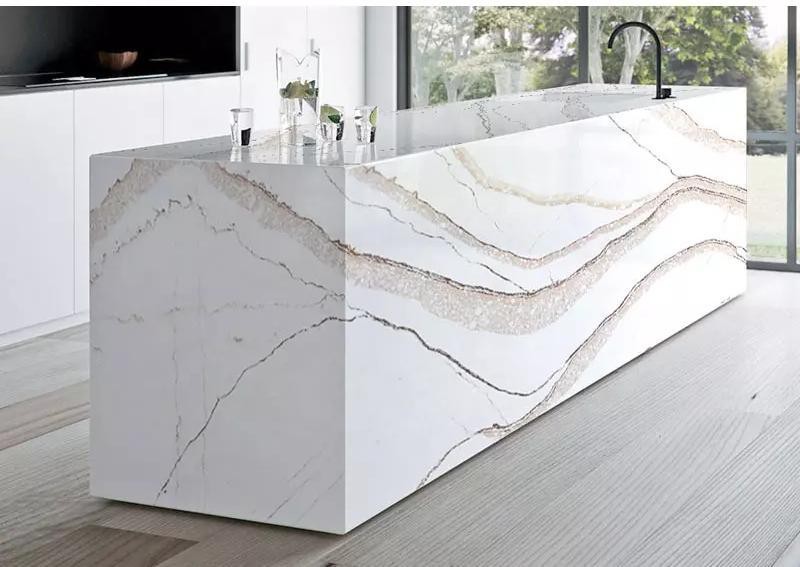 Calacatta gold quartz slabs
