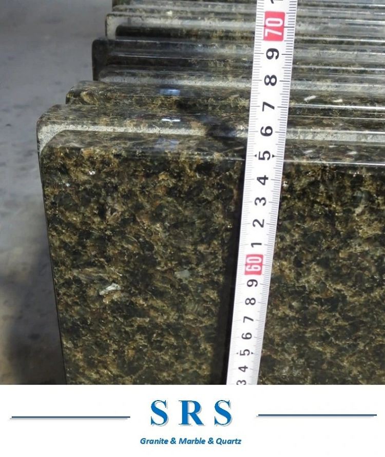 Granit Naturali Laminat sħiħ Bullnose Verde Ubatuba Santa Cecilia Granit