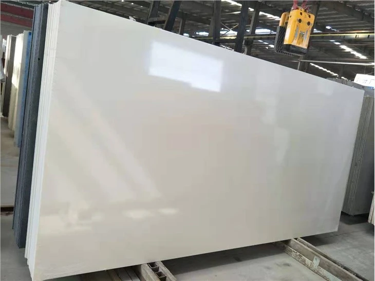 Small Granular White Quartz Slabs