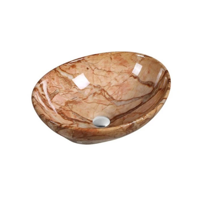 Oval luxury wash hand basin ceramic marble bathroom sinks vanity basin sinks