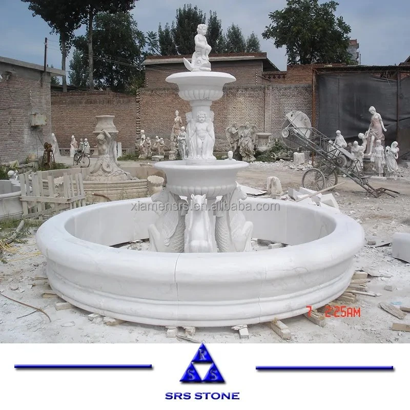Park Gray Stone Water Fountain