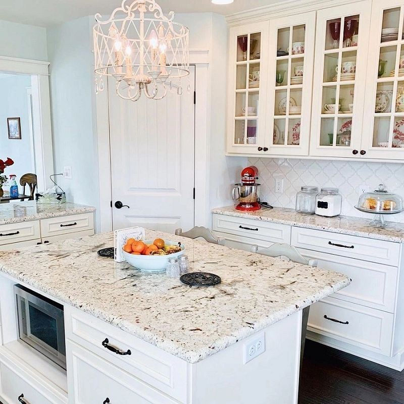 Snowfall Granit Għal Slab/Worktop/Countertop/Kitchen Top/Gżira